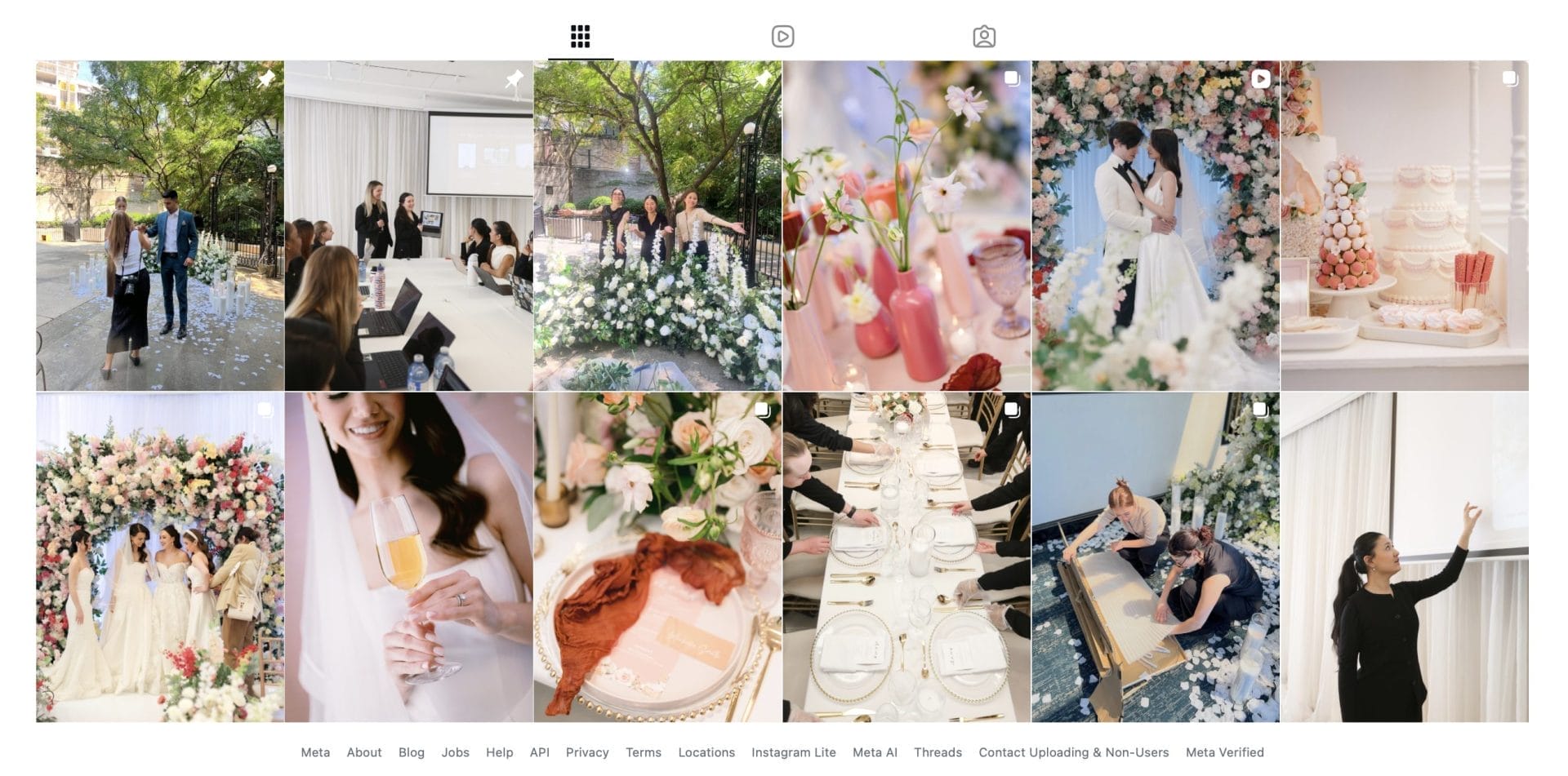 Instagram for wedding planners
